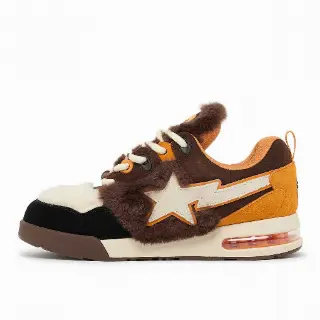A Bathing Ape Bape Flip Sta #3 M2 Sneaker Men Brown 