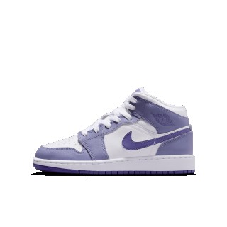 Air Jordan 1 Mid Kinderschoenen - Paars