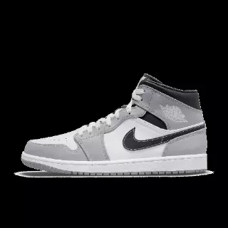 Air Jordan 1 Mid Schoenen - Grijs