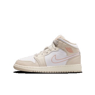 Air Jordan 1 Mid SE kinderschoenen - Bruin