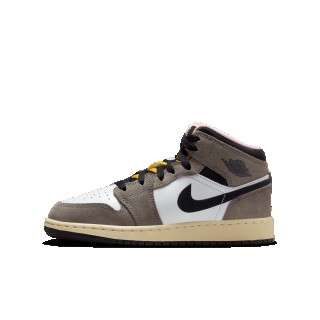 Air Jordan 1 Mid SE kinderschoenen - Wit