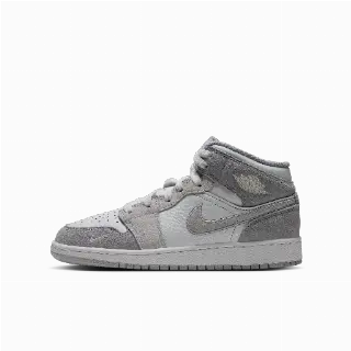 Air Jordan 1 Mid SE kinderschoenen - Wit