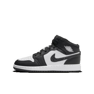 Air Jordan 1 Mid SE Kinderschoenen - Zwart