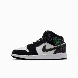 Air Jordan 1 Mid SE kinderschoenen - Zwart