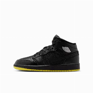 Air Jordan 1 Mid SE kinderschoenen - Zwart
