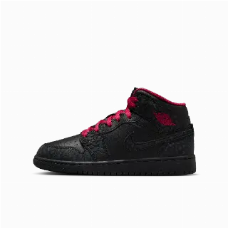 Air Jordan 1 Mid SE kinderschoenen - Zwart