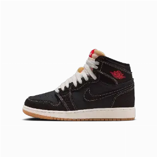 Air Jordan 1 Retro High OG kinderschoenen - Zwart