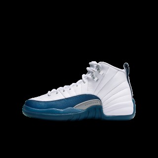 Air Jordan 12 Retro 'French Blue' kinderschoenen - Wit