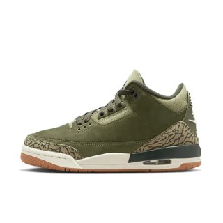 Air Jordan 3 Retro 'Medium Olive' kinderschoenen - Groen