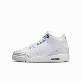 Air Jordan 3 Retro 'Pure Money' kinderschoenen - Wit