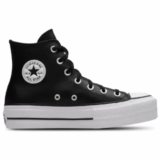 Converse Ctas Lift Platform High Sneakers Dames - Zwart