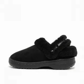 Crocs Wmns Classic Unfurgettable Suede Clog Sneaker Women Black 
