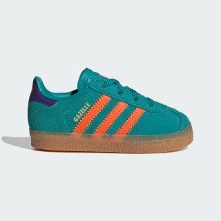 Adidas Gazelle Comfort Closure Elastic Laces Shoes Kids