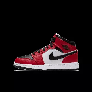 Jordan 1 Mid Kinderschoenen - Zwart