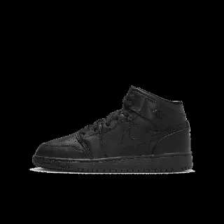 Jordan 1 Mid Kinderschoenen - Zwart