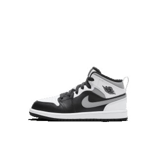Jordan 1 Mid Kleuterschoen - Zwart