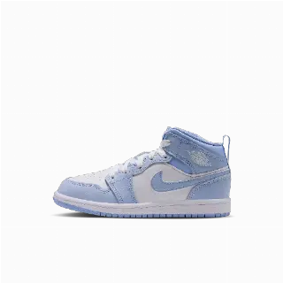 Jordan 1 Mid Kleuterschoenen - Blauw
