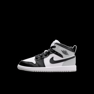 Jordan 1 Mid Kleuterschoenen - Wit