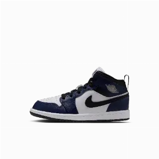 Jordan 1 Mid Kleuterschoenen - Wit