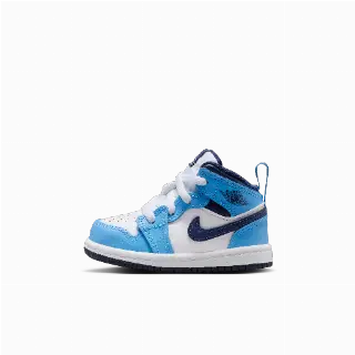 Jordan 1 Mid Schoenen voor baby's/peuters - Blauw