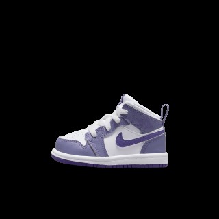 Jordan 1 Mid Schoenen voor baby's/peuters - Paars