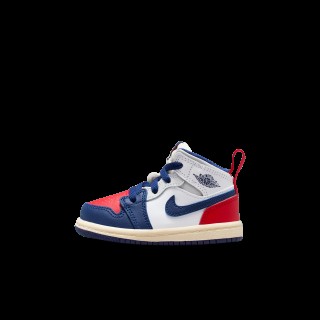 Jordan 1 Mid Schoenen voor baby's/peuters - Wit
