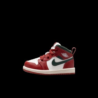 Jordan 1 Mid Schoenen voor baby's/peuters - Wit