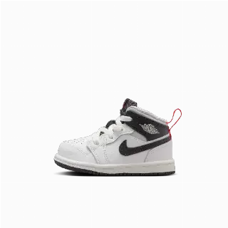 Jordan 1 Mid Schoenen voor baby's/peuters - Wit