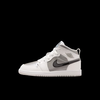 Jordan 1 Mid SE kleuterschoenen - Grijs