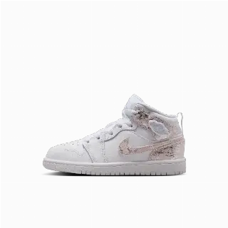 Jordan 1 Mid SE kleuterschoenen - Wit