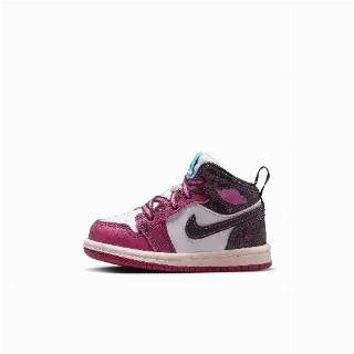 Jordan 1 Mid SE schoenen voor baby's/peuters - Paars