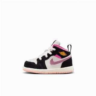 Jordan 1 Mid SE schoenen voor baby's/peuters - Zwart
