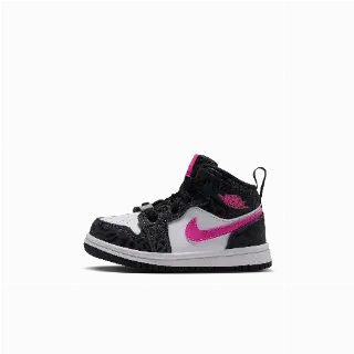 Jordan 1 Mid SE schoenen voor baby's/peuters - Zwart
