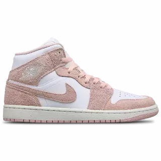 Jordan 1 Mid Sneakers Heren - Wit