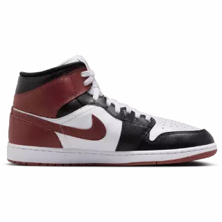 Jordan 1 Mid Sneakers Heren - Wit