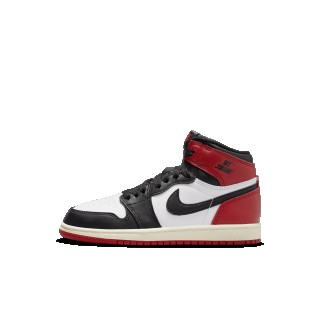 Jordan 1 Retro High OG 'Black Toe' kleuterschoenen - Wit
