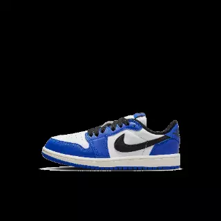 Jordan 1 Retro Low 'Game Royal' kleuterschoenen - Wit