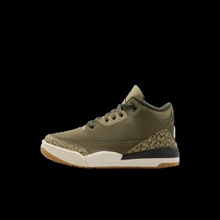 Jordan 3 Retro 'Medium Olive' kleuterschoenen - Groen