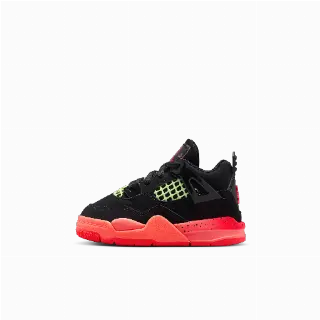 Jordan 4 Retro schoenen voor baby's/peuters - Zwart