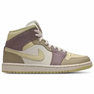 Jordan Aj1 Mid Sneakers Dames - Beige