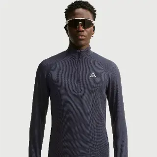 Nike ACG Dri-FIT tussenlaagtop met korte rits voor trailrunning voor heren - Grijs