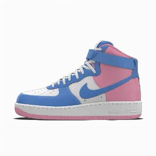 Nike Air Force 1 High By You Custom damesschoenen - Blauw