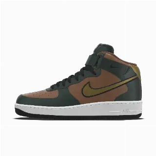 Nike Air Force 1 Mid By You Custom damesschoenen - Bruin