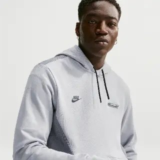 Nike Air Max fleecehoodie voor heren - Grijs
