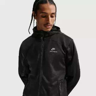 Nike Air Max Hoodie met rits voor heren - Zwart