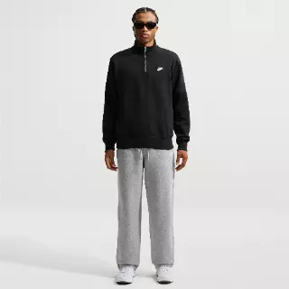 Nike Club bungeebroek van fleece voor heren - Grijs