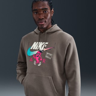 Nike Club fleecehoodie - Grijs