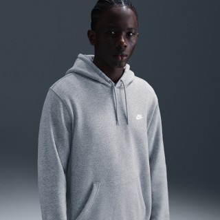 Nike Club fleecehoodie voor heren - Grijs