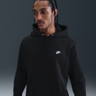 Nike Club fleecehoodie voor heren - Zwart