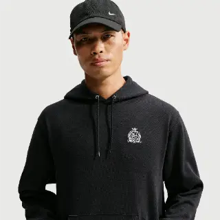 Nike Club Hoodie van sweatstof voor heren - Zwart